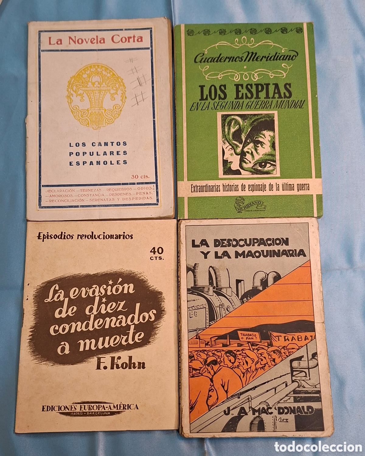 Libros de segunda mano: Colecci&oacute;n 4 Libros Antiguos Espa&ntilde;ol