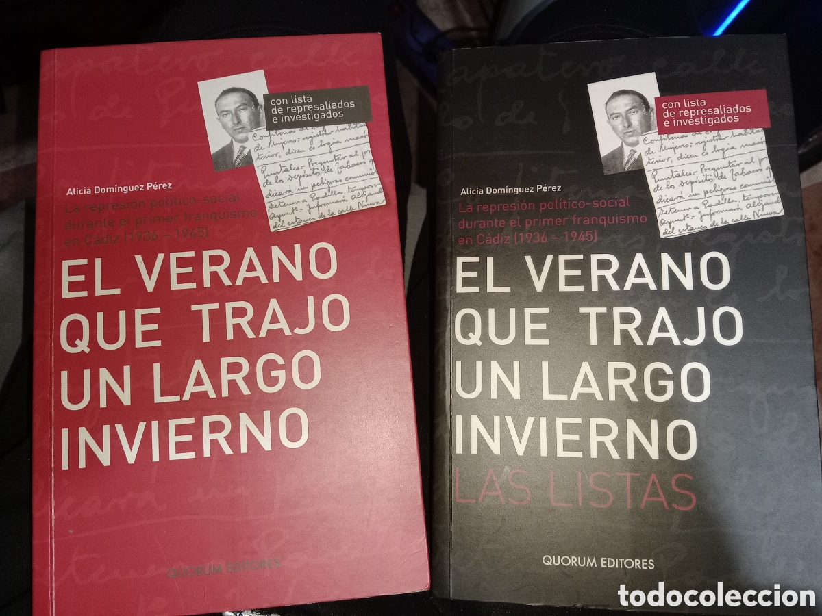 Libros de segunda mano: El verano que trajo un largo invierno Alicia Dom&iacute;nguez P&eacute;rez 2 Tomos franquismo en C&aacute;diz 1936-1945