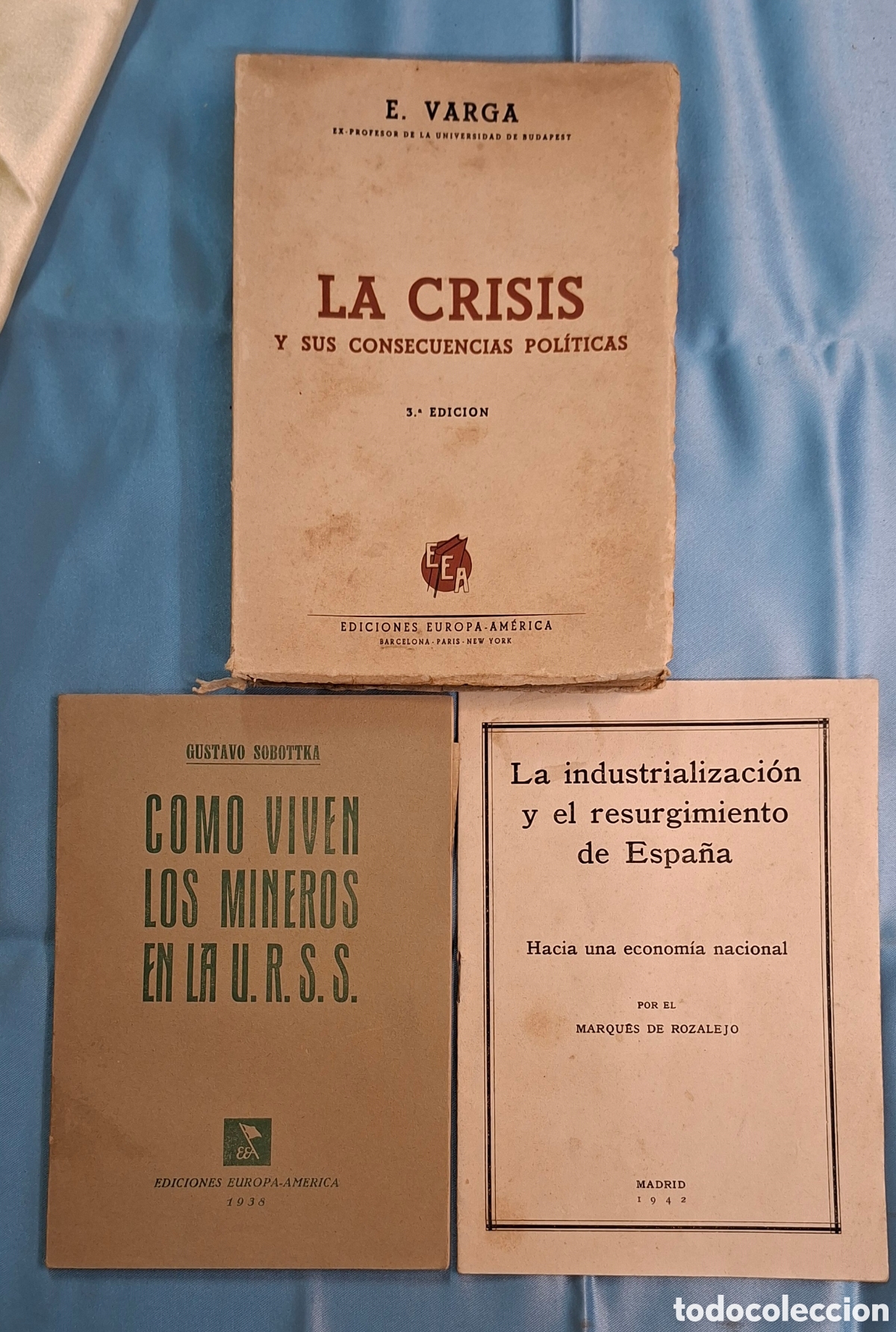 Libros de segunda mano: Colecci&oacute;n 3 Libros Historia Pol&iacute;tica Econom&iacute;a