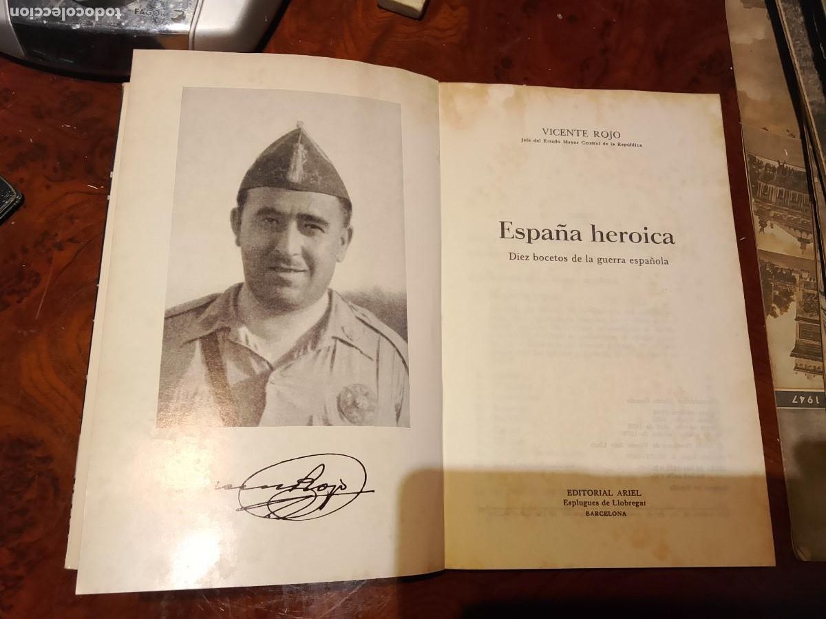 Libros de segunda mano: Vicente Rojo: Espa&ntilde;a heroica. DIez bocetos de la guerra de Espa&ntilde;a (Editorial Ariel. 1975