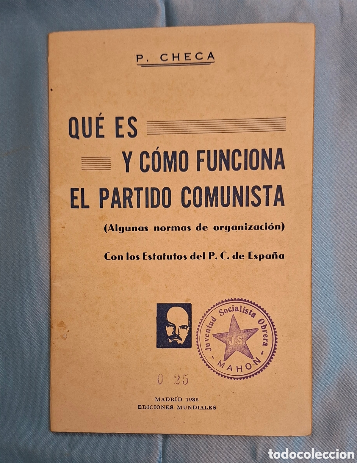 Libros de segunda mano: Qu&eacute; es y c&oacute;mo funciona el Partido Comunista 1936