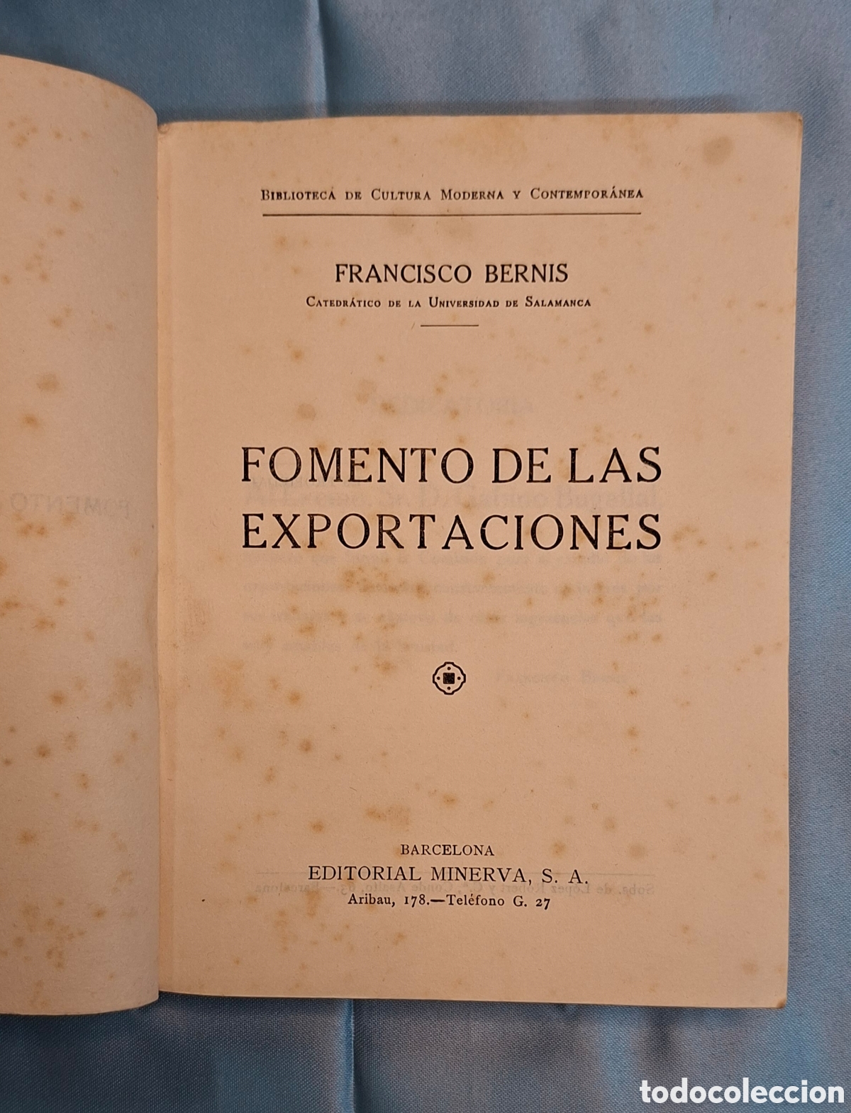 Libros de segunda mano: Fomento de las Exportaciones - Francisco Bernis - Foto 4