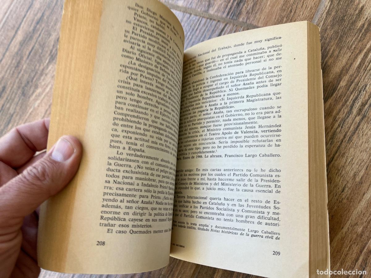 Libros de segunda mano: Mis recuerdos - Largo Caballero - Foto 6