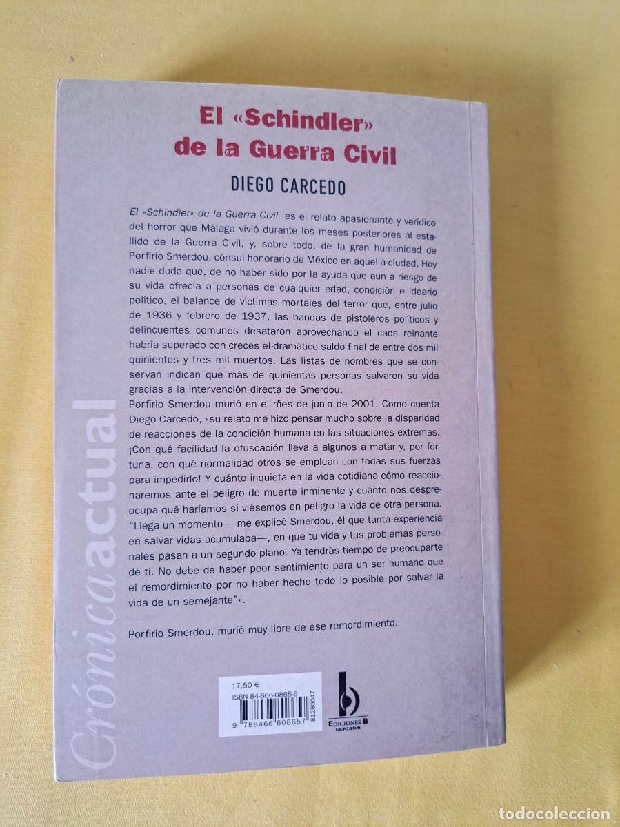 Libros de segunda mano: DIEGO CARCEDO - EL SCHINDLER ESPA&Ntilde;OL - EDICIONES B 2003 - Foto 4
