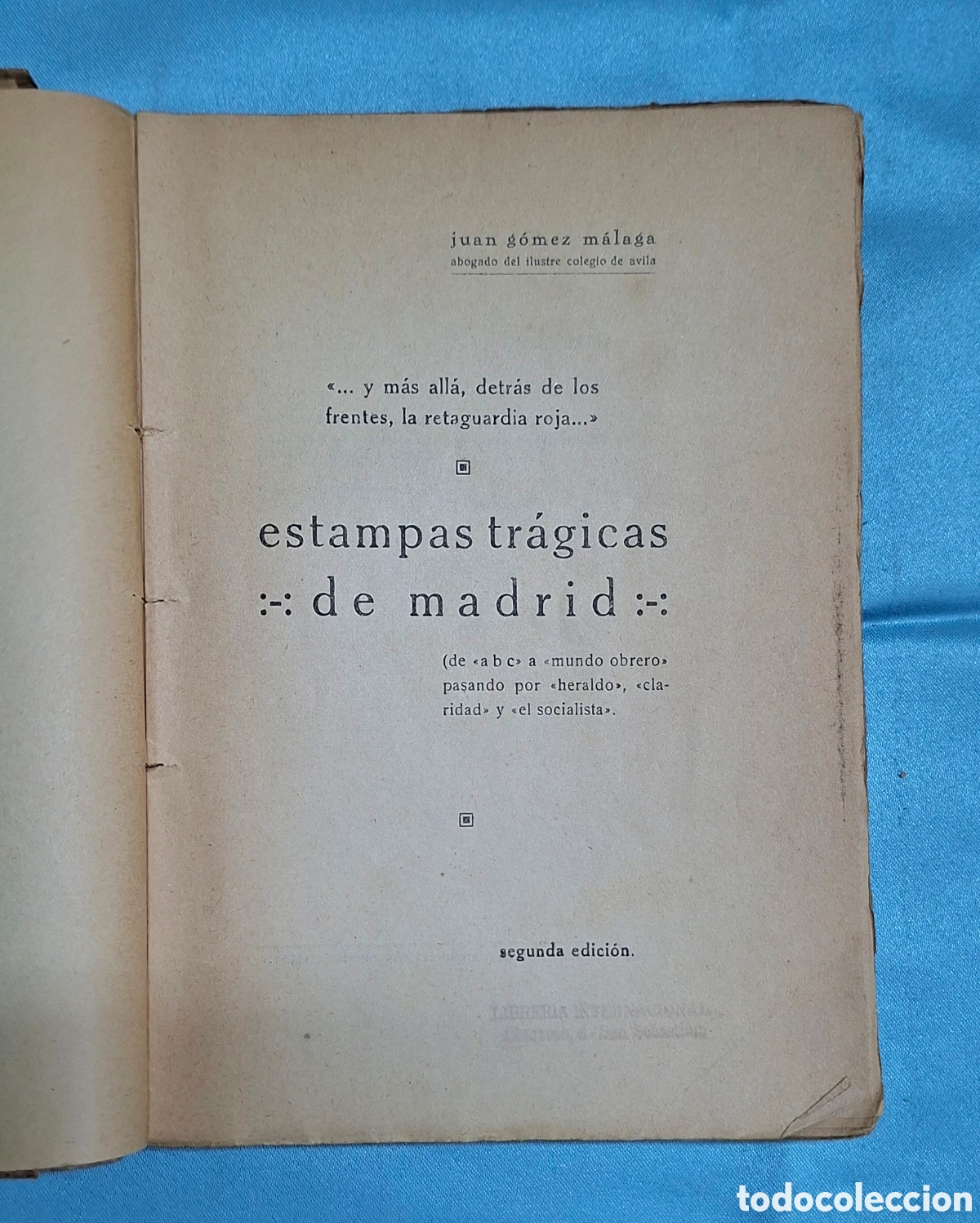 Gebrauchte B&uuml;cher: Estampas tr&aacute;gicas de Madrid