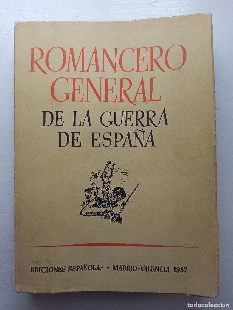 Libros de segunda mano: Romancero general de la guerra de Espa&ntilde;a