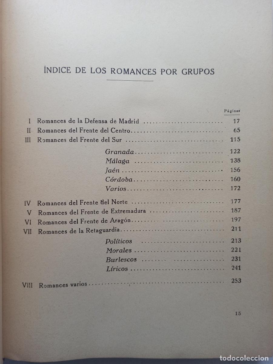 Libros de segunda mano: Romancero general de la guerra de Espa&ntilde;a - Foto 9