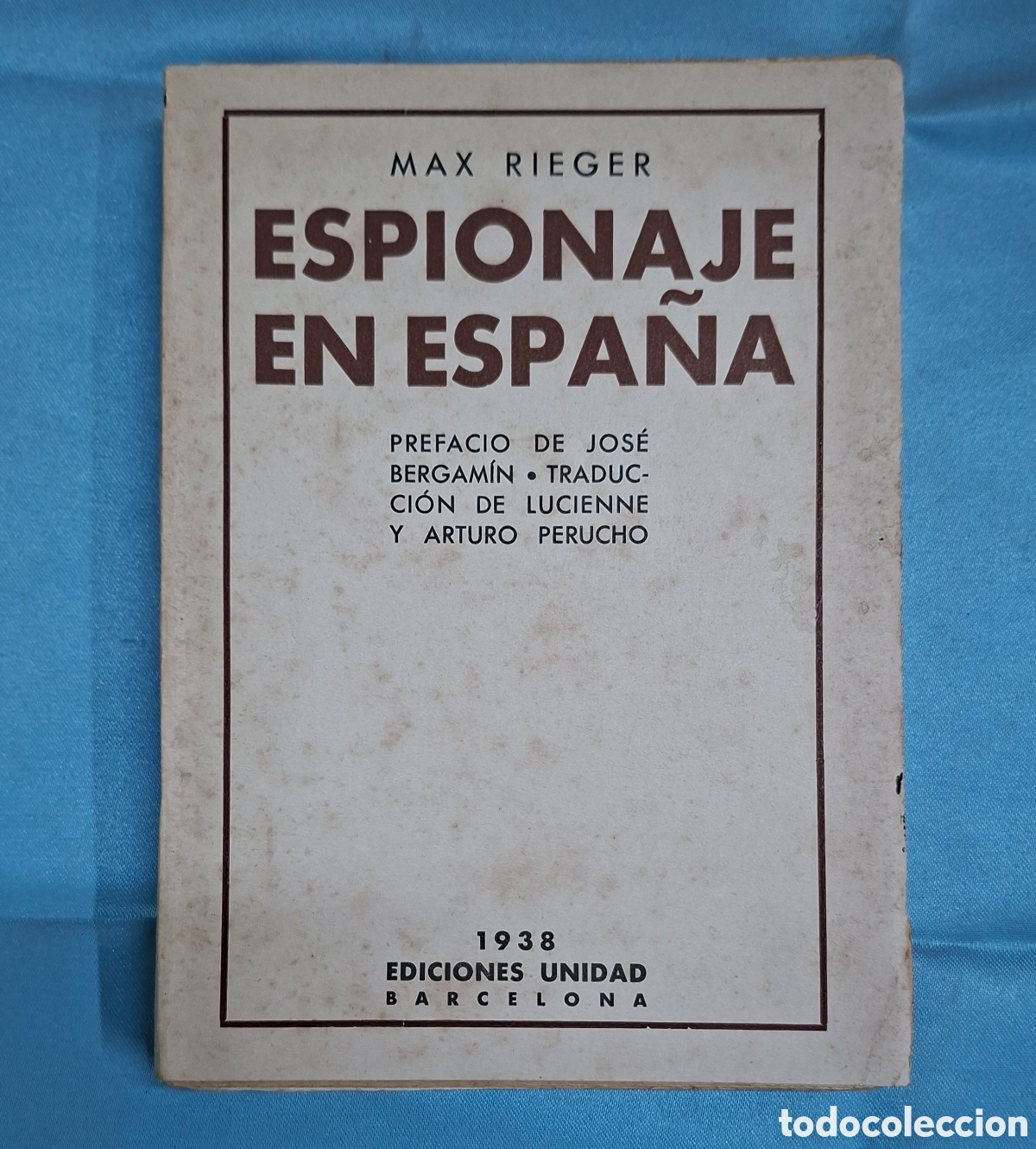 Libros de segunda mano: Espionaje en Espa&ntilde;a - Max Rieger
