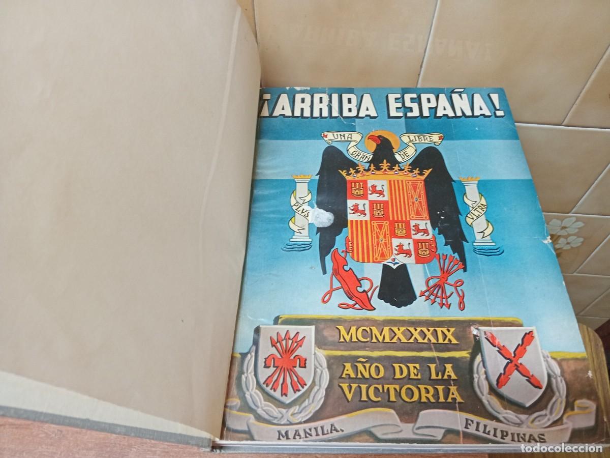 Libros de segunda mano: &iexcl; ARRIBA ESPA&Ntilde;A ! - MCMXXXIX A&Ntilde;O DE LA VICTORIA - DIARIO DE GUERRA - 1939 - MANILA