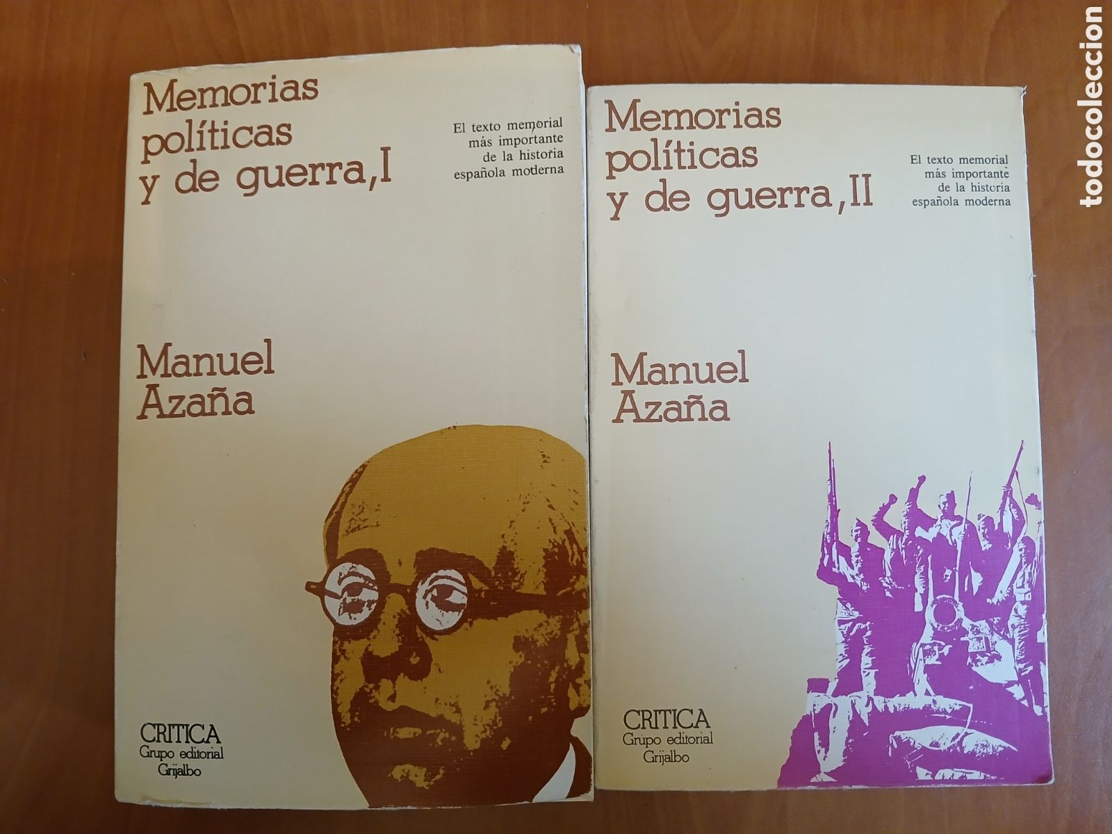 Libros de segunda mano: Memorias pol&iacute;ticas y de guerra. Manuel Aza&ntilde;a. 2 tomos ( Completa ).