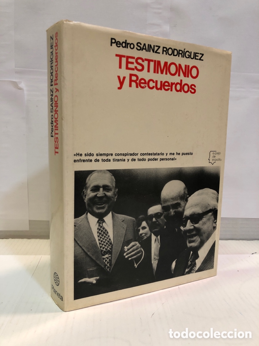Libros de segunda mano: Pedro Sainz Rodr&iacute;guez - Testimonio y Recuerdos