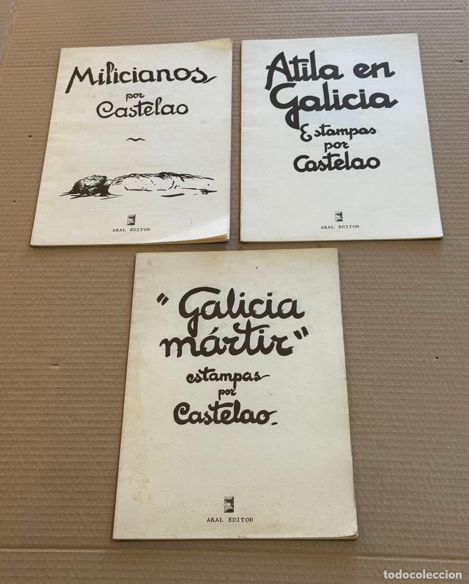 Libros de segunda mano: CASTELAO. MILICIANOS / ATILA EN GALICIA / GALICIA MARTIR / GUERRA CIVIL
