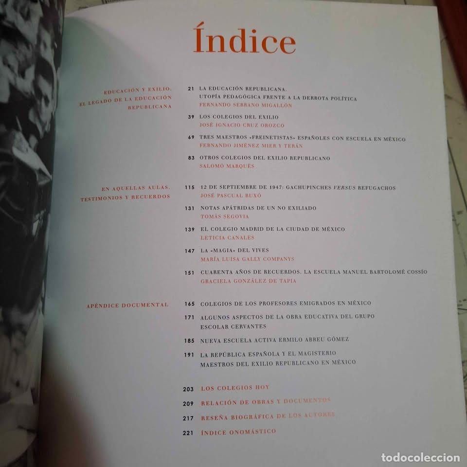 Libros de segunda mano: Los Colegios del Exilio en M&eacute;xico. 2005 - Foto 2