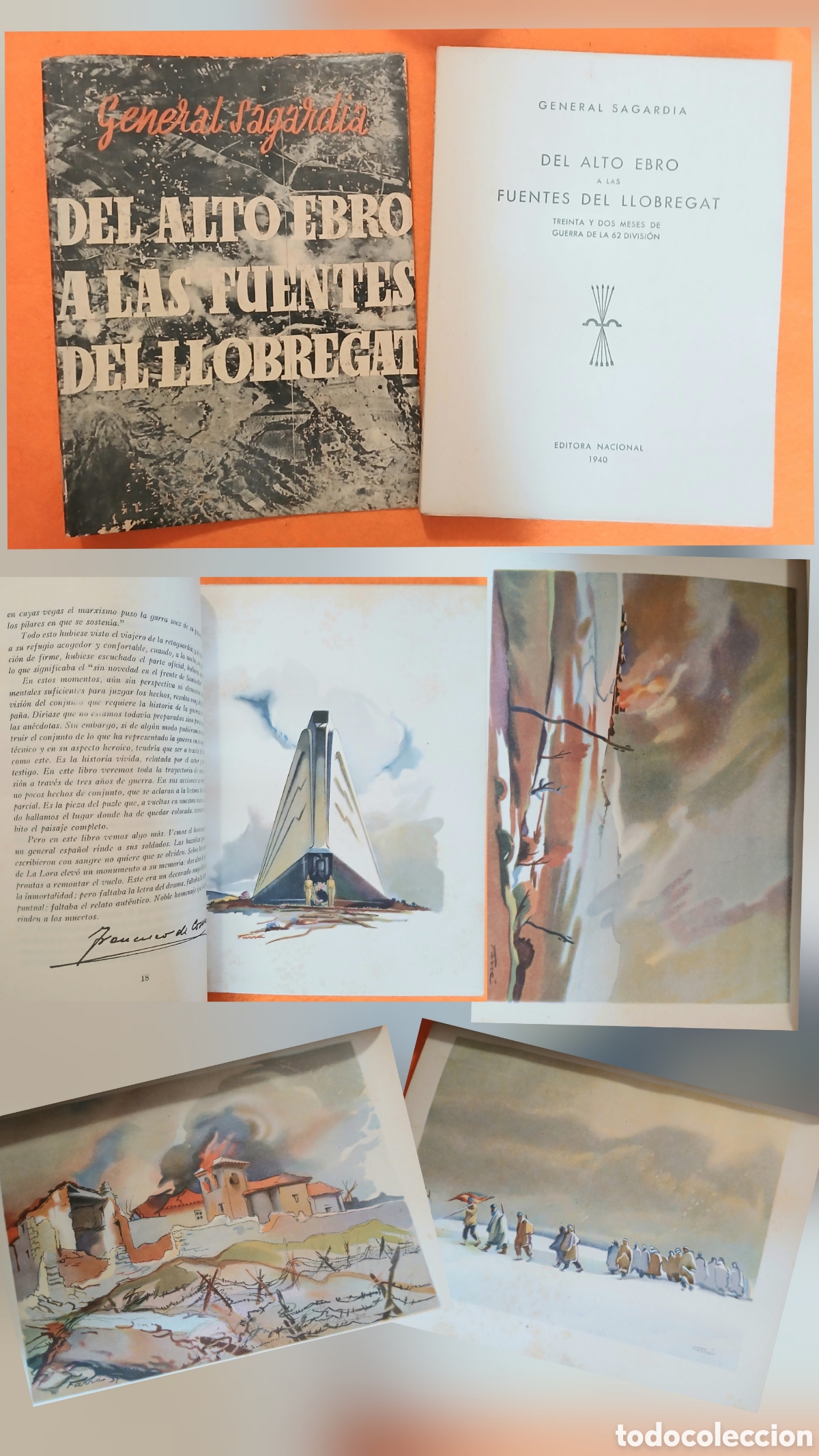 Livres d'occasion: GENERAL SAGARD&Iacute;A DEL ALTO EBRO A LAS FUENTES DEL LLOBREGAT