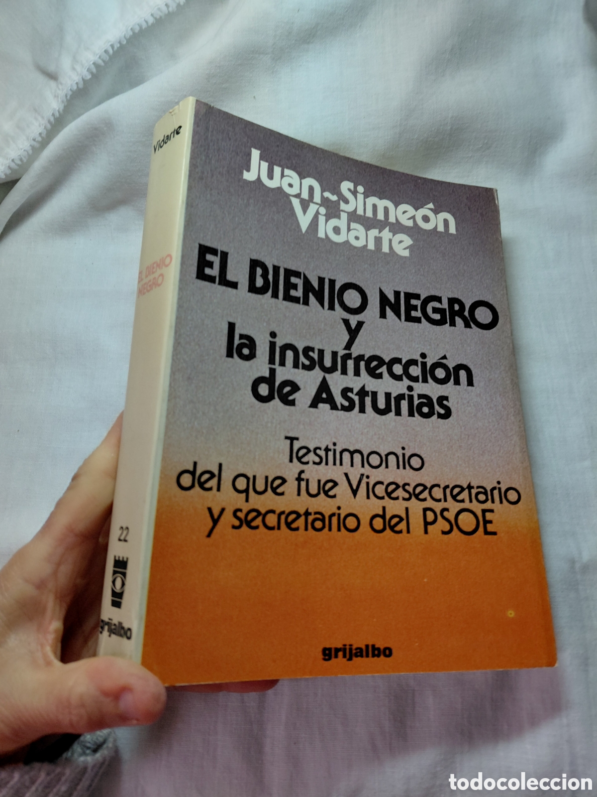 Libros de segunda mano: EL BIENIO NEGRO Y LA INSURRECCION DE ASTURIAS.JUAN SIMEON VIDARTE GRIJALBO 1978.-1&ordf; EDICION