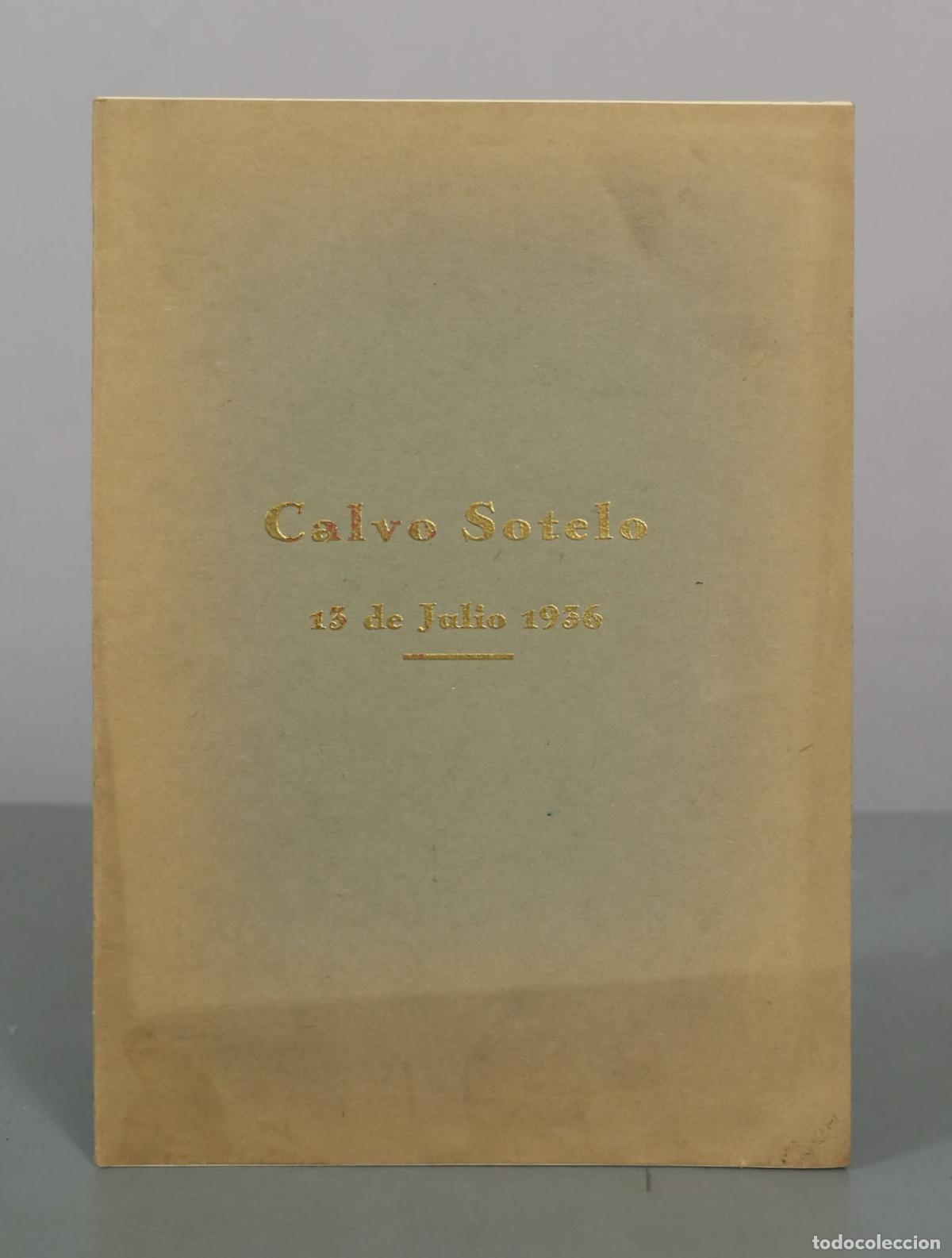 Libros de segunda mano: PALABRAS DE MONS LAGO CIZUR IGLESIA S FCO PONTEVEDRA 13 JULIO DE 1938 ASESINATO CALVO SOTELO