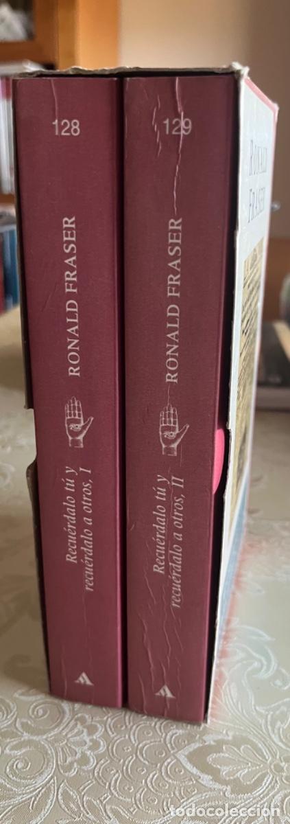 Libros de segunda mano: Fraser, Ronald.- Recu&eacute;rdalo t&uacute; y recu&eacute;rdaselo a otros, Historia oral de la Guerra Civil espa&ntilde;ola