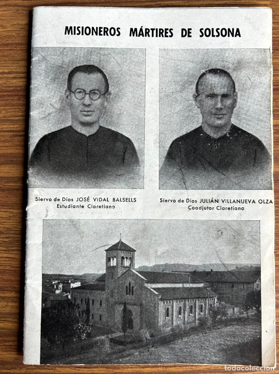Libros de segunda mano: MISIONEROS M&Aacute;RTIRES DE SOLSONA - CLARETIANOS
