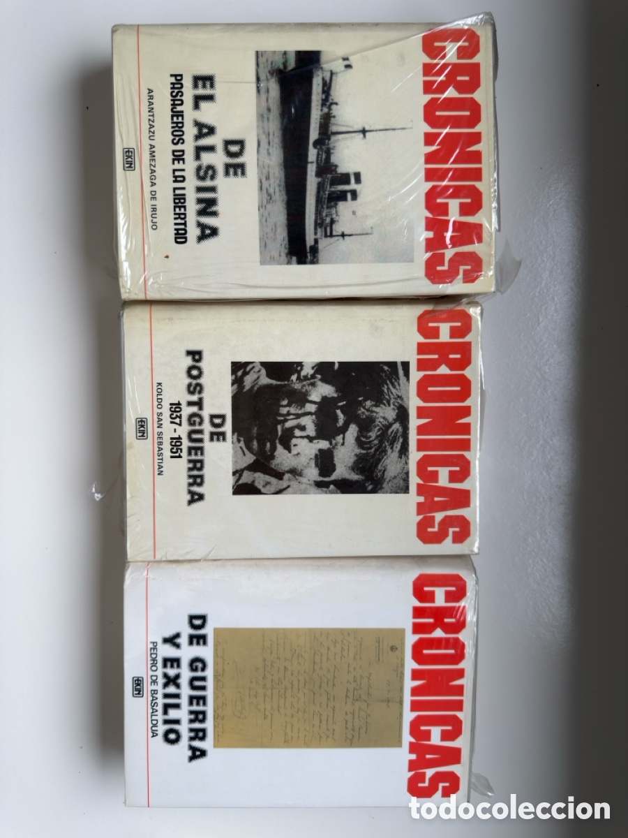Libros de segunda mano: Lote de 3 libros &rdquo;Cr&oacute;nicas&rdquo; precinto original - Foto 1