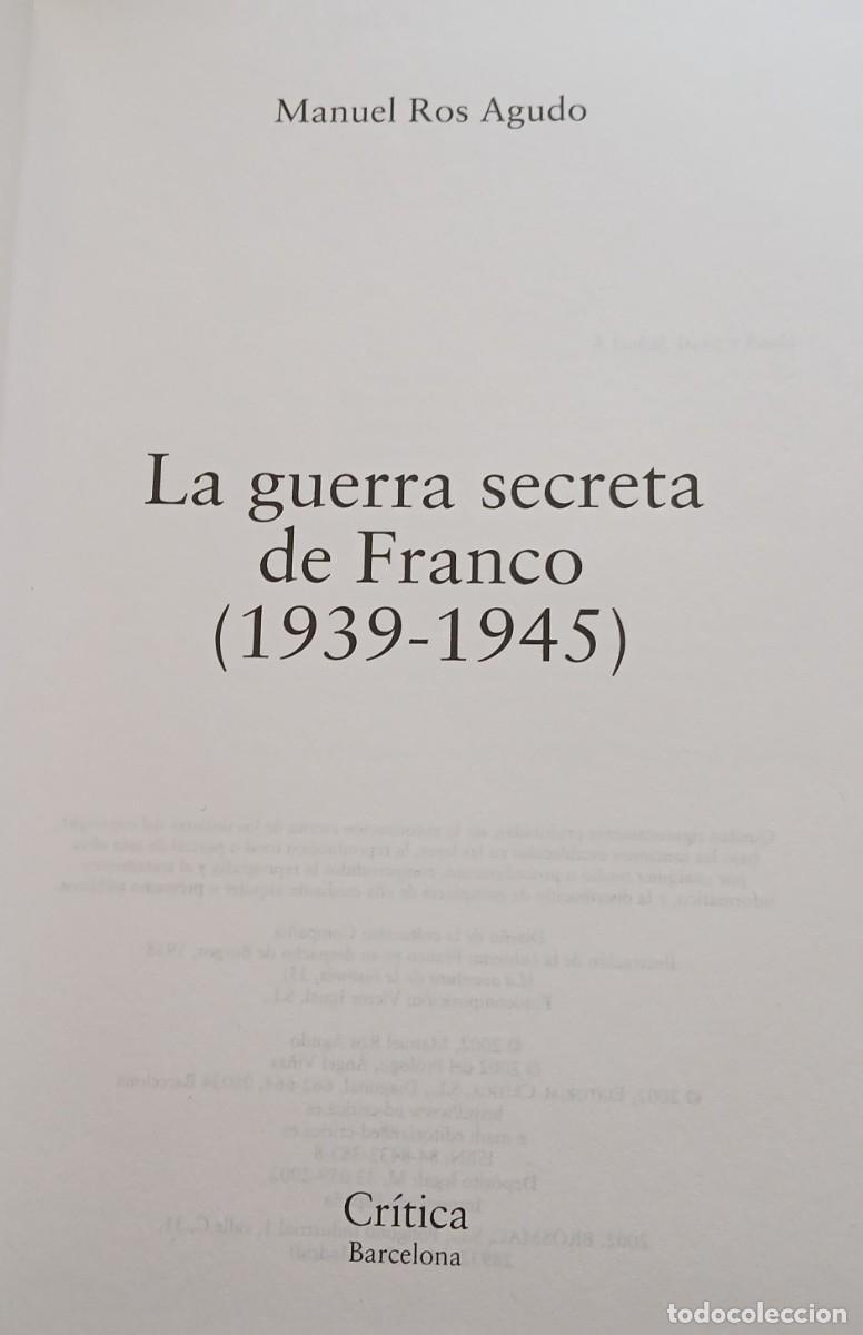 Libros de segunda mano: La guerra secreta de Franco (1939-1945)