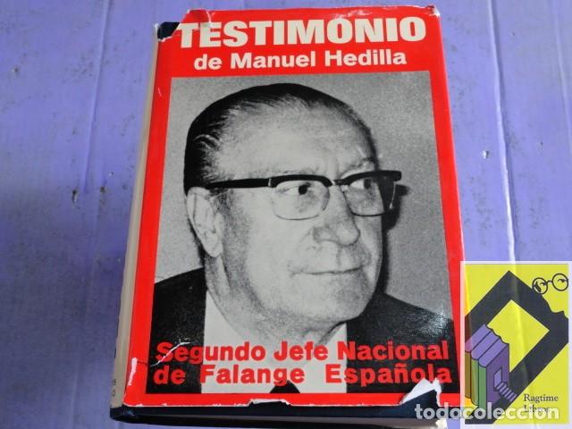 Gebrauchte B&uuml;cher: HEDILLA, Manuel/ GARCIA VENERO, Maximiano: Testimonio de Manuel Hedilla