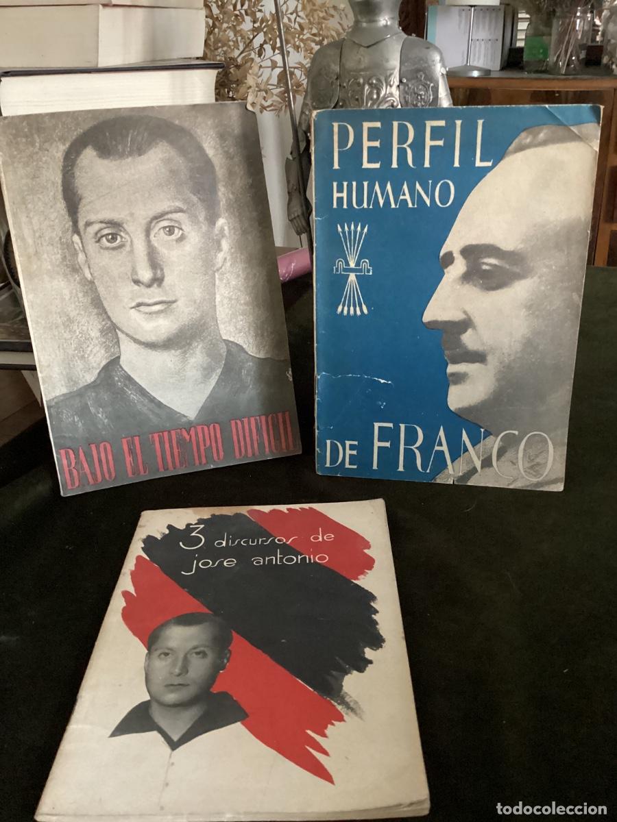 Libros de segunda mano: LOTE 3 PUBLICACIONES NACIONALES GUERRA DE ESPA&Ntilde;A 1936. PRIMO DE RIVERA Y FRANCO.