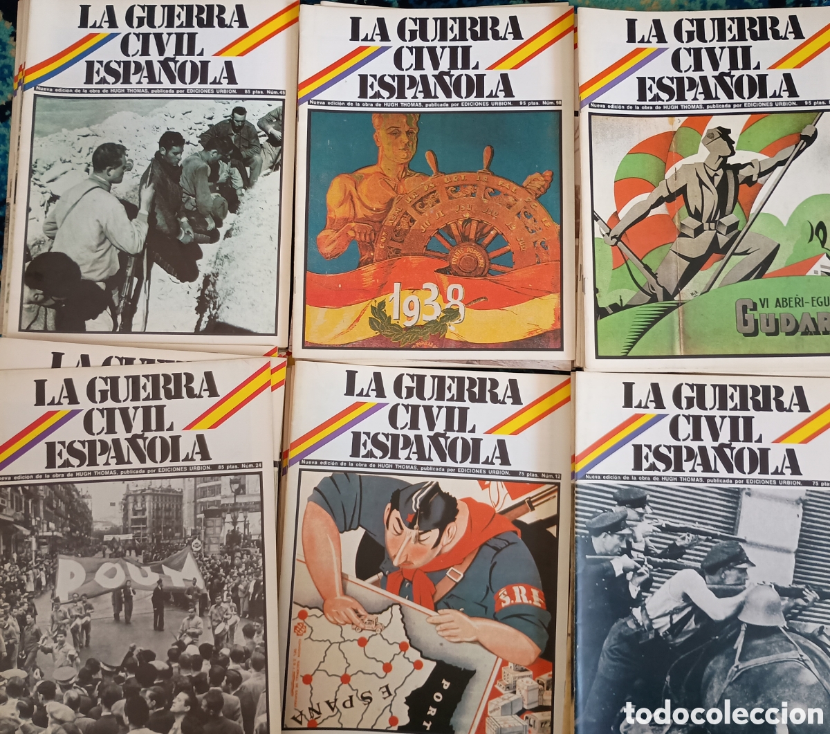 Libros de segunda mano: La Guerra Civil Espa&ntilde;ola. Lote 107 n&uacute;meros. Urbi&oacute;n. Hugh Thomas.
