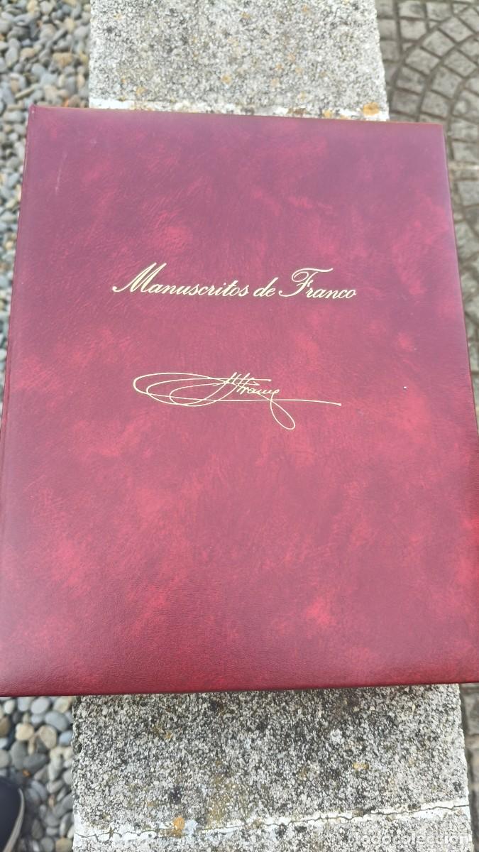 Libros de segunda mano: Manuscrito de Franco edition luxe de propagande franquiste