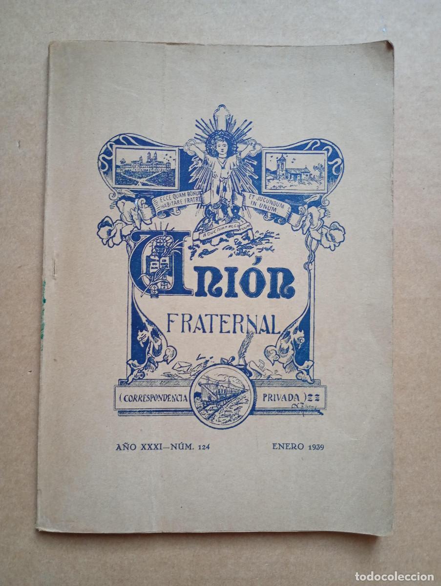 Libros de segunda mano: Revista religiosa UNION FRATERNAL - COMILLAS BAJO LA DOMINACION ROJA - CANTABRIA - GUERRA CIVIL 1939