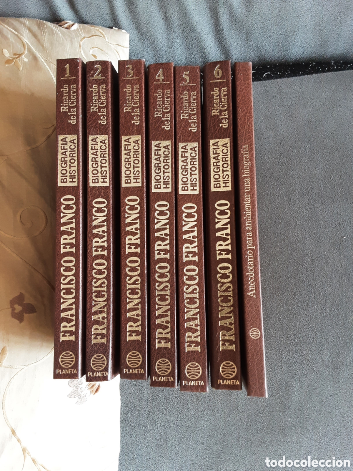 Libros de segunda mano: FRANCISCO FRANCO BIOGRAFIA HISTORICA EN 6 TOMOS + TOMO ANECDOTARIO POR RICARDO DE LA CIERVA