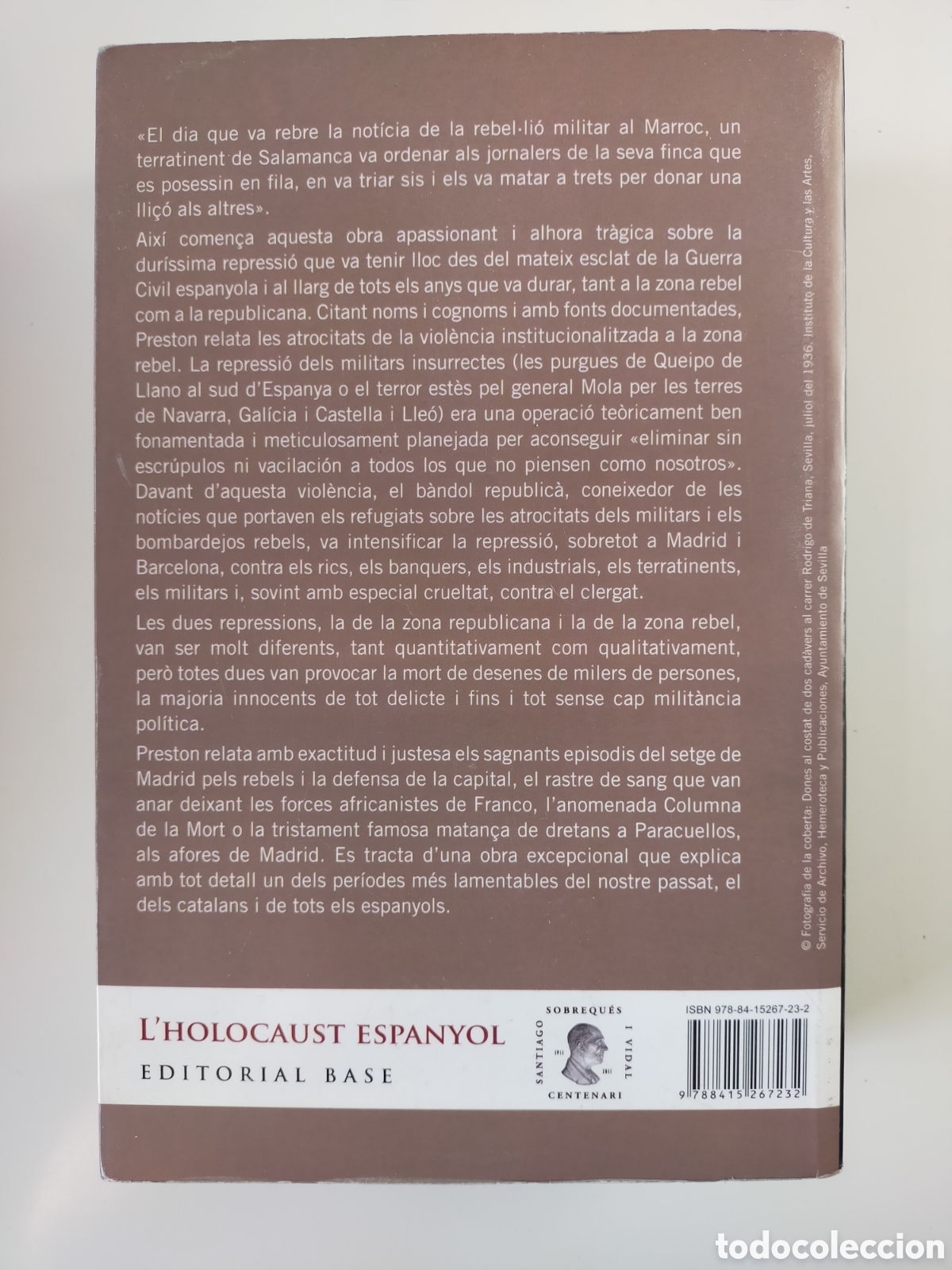 Libros de segunda mano: Lholocaust espanyol. Paul Preston - Foto 2