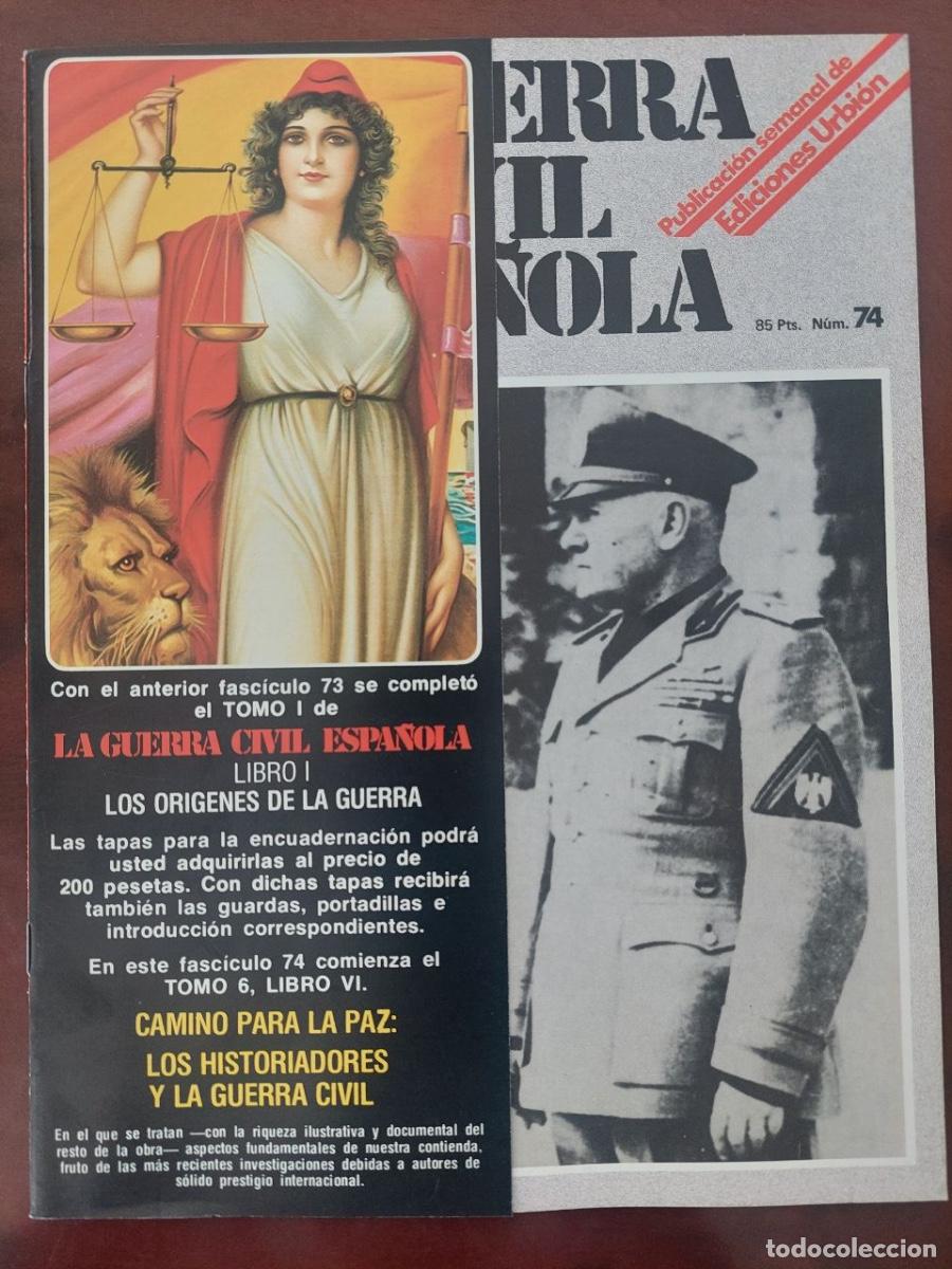 Libros de segunda mano: La Guerra Civil Espa&ntilde;ola. N&uacute;m. 74. Edici&oacute;n de la obra de Hugh Thomas. Madrid, 1979.