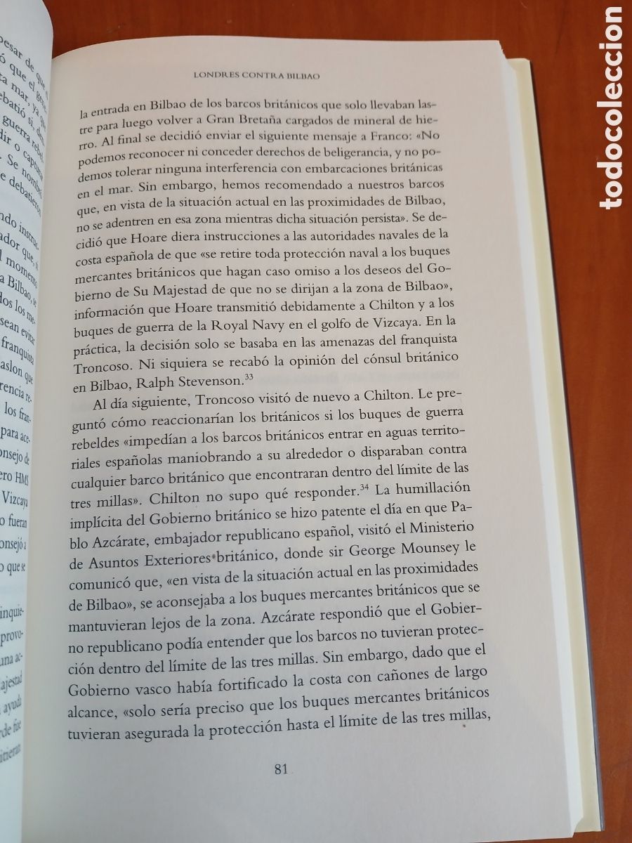 Libros de segunda mano: La P&eacute;rfida Albi&oacute;n. Paul Preston. - Foto 7