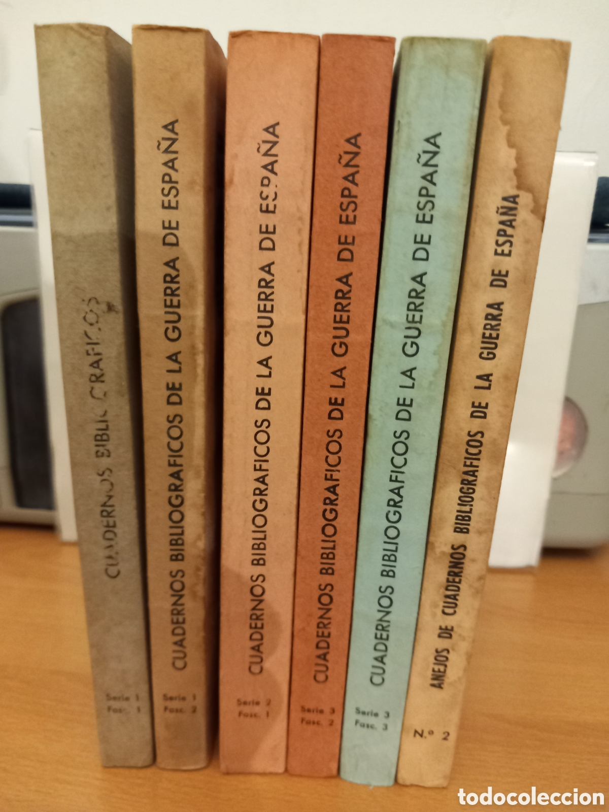 Libros de segunda mano: Lote 6 Cuadernos Bibliogr&aacute;ficos de la Guerra de Espa&ntilde;a (1936-1939) - Universidad de Madrid