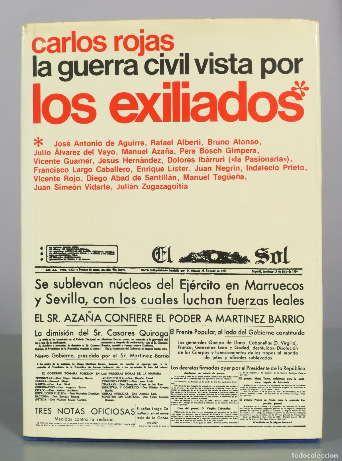 Libros de segunda mano: La guerra civil vista por los exiliados - Carlos Rojas