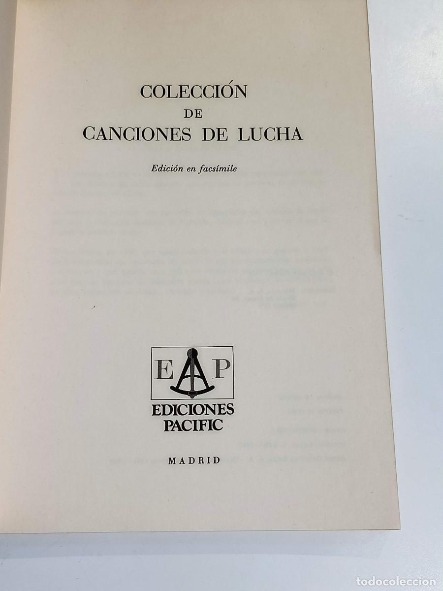 Libros de segunda mano: Colecci&oacute;n de canciones de lucha 1939 - Foto 2