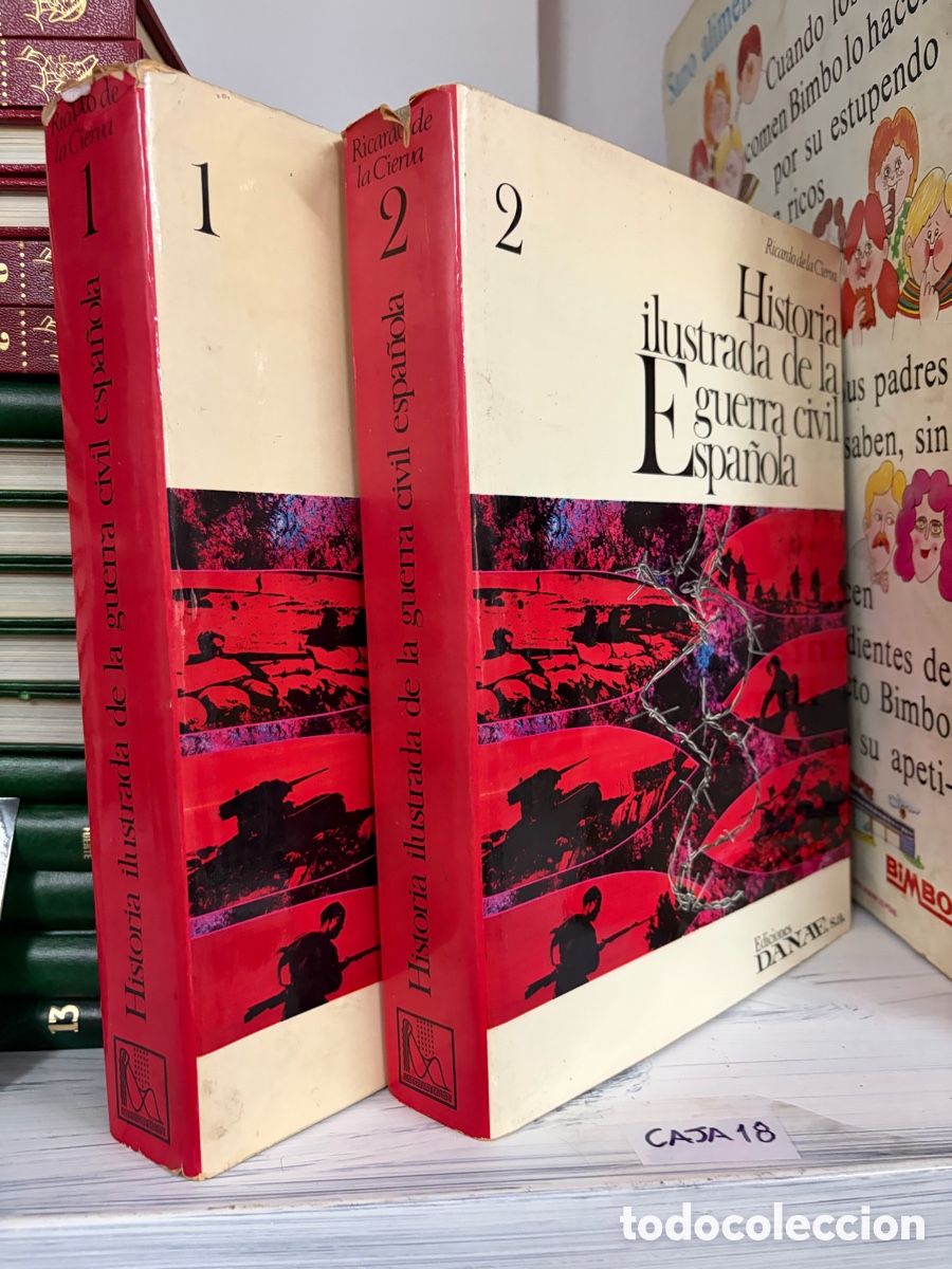 Libros de segunda mano: Caja18 historia ilustrada de la guerra civil espa&ntilde;ola , D&aacute;nae