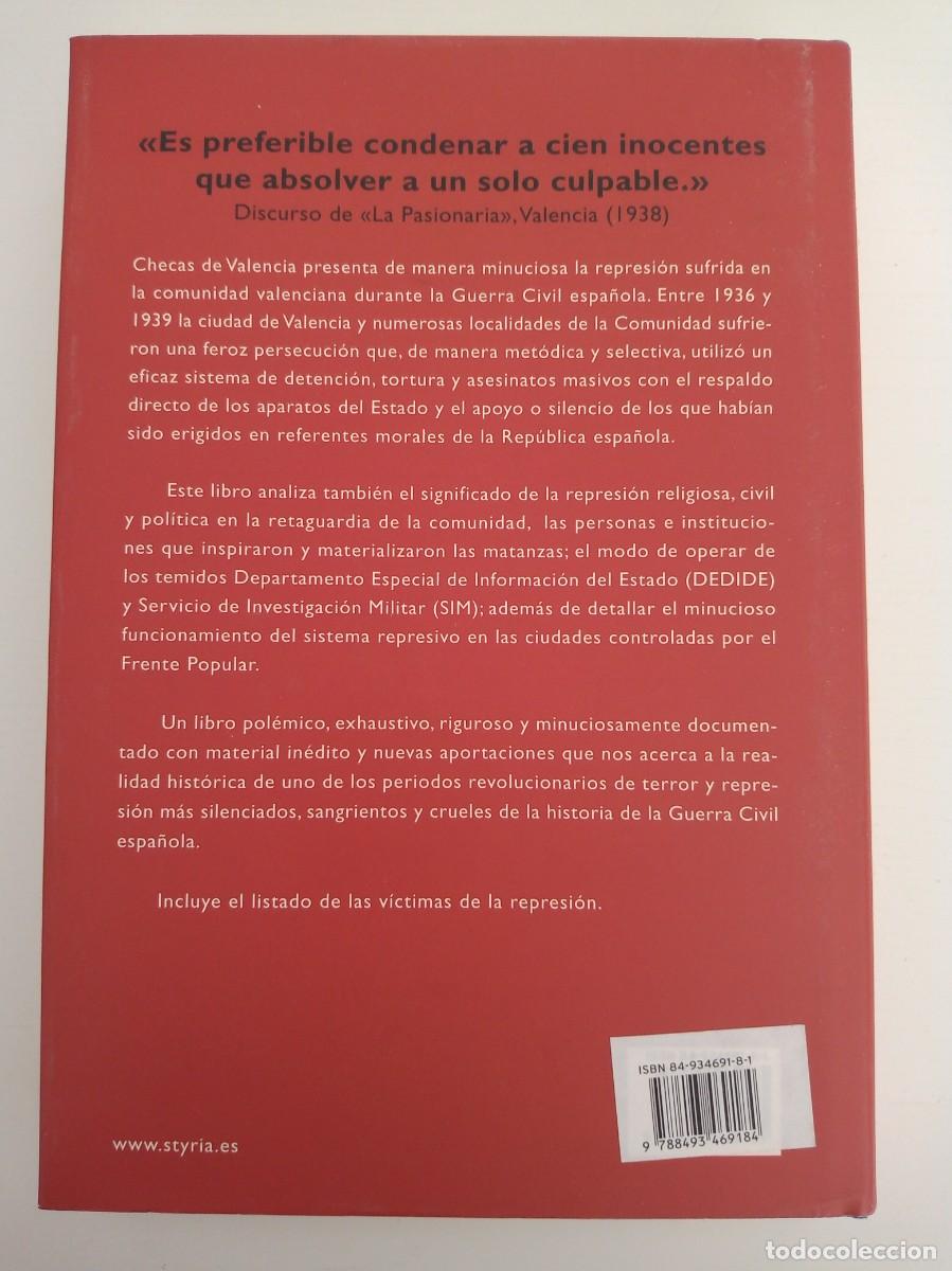 Libros de segunda mano: CHECAS DE VALENCIA- CESAR ALCAL&Aacute; - Foto 3