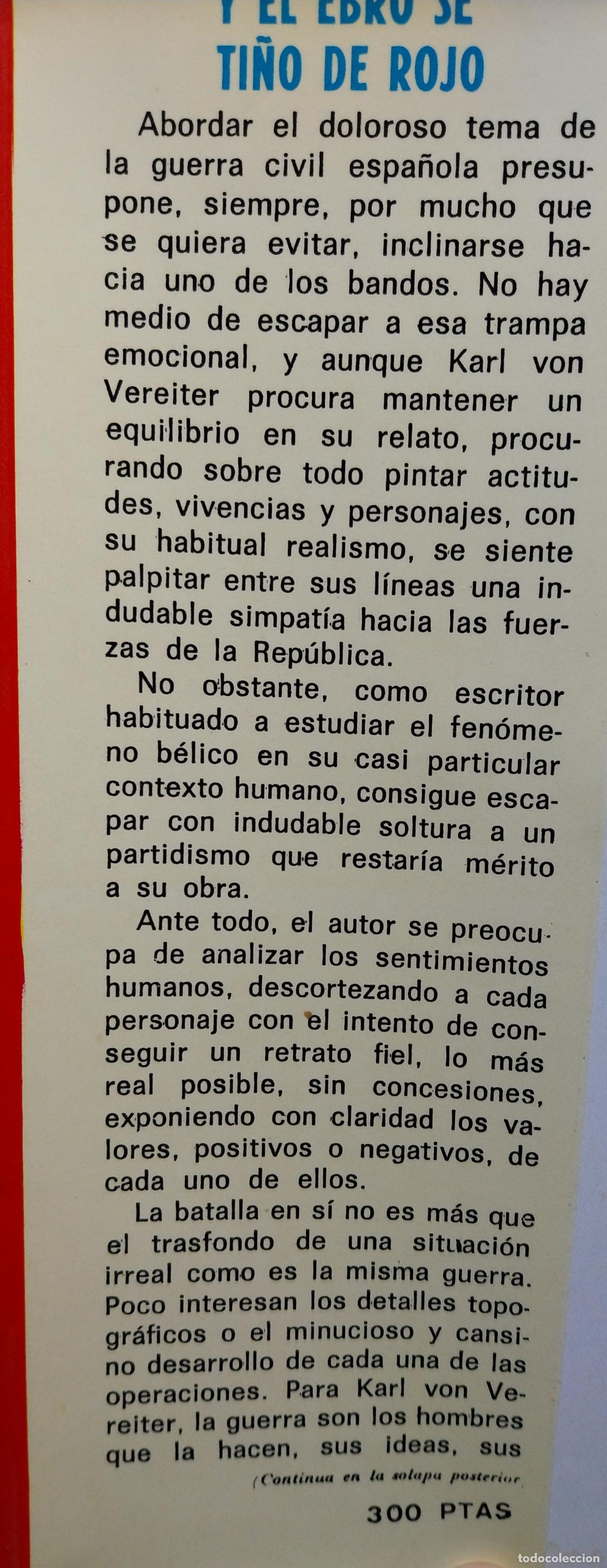 Libros de segunda mano: el ebro se ti&ntilde;o de rojo - Foto 2
