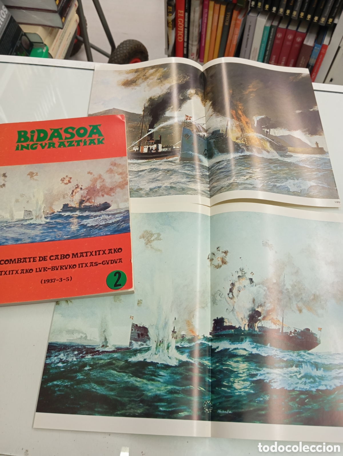 Libros de segunda mano: BIDASOA INGURAZTIAK. EL COMBATE DE CABO MATXITXAKO 1937-3-5 EUZKADI BATALLA NAVAL PAIS VASCO BERMEO