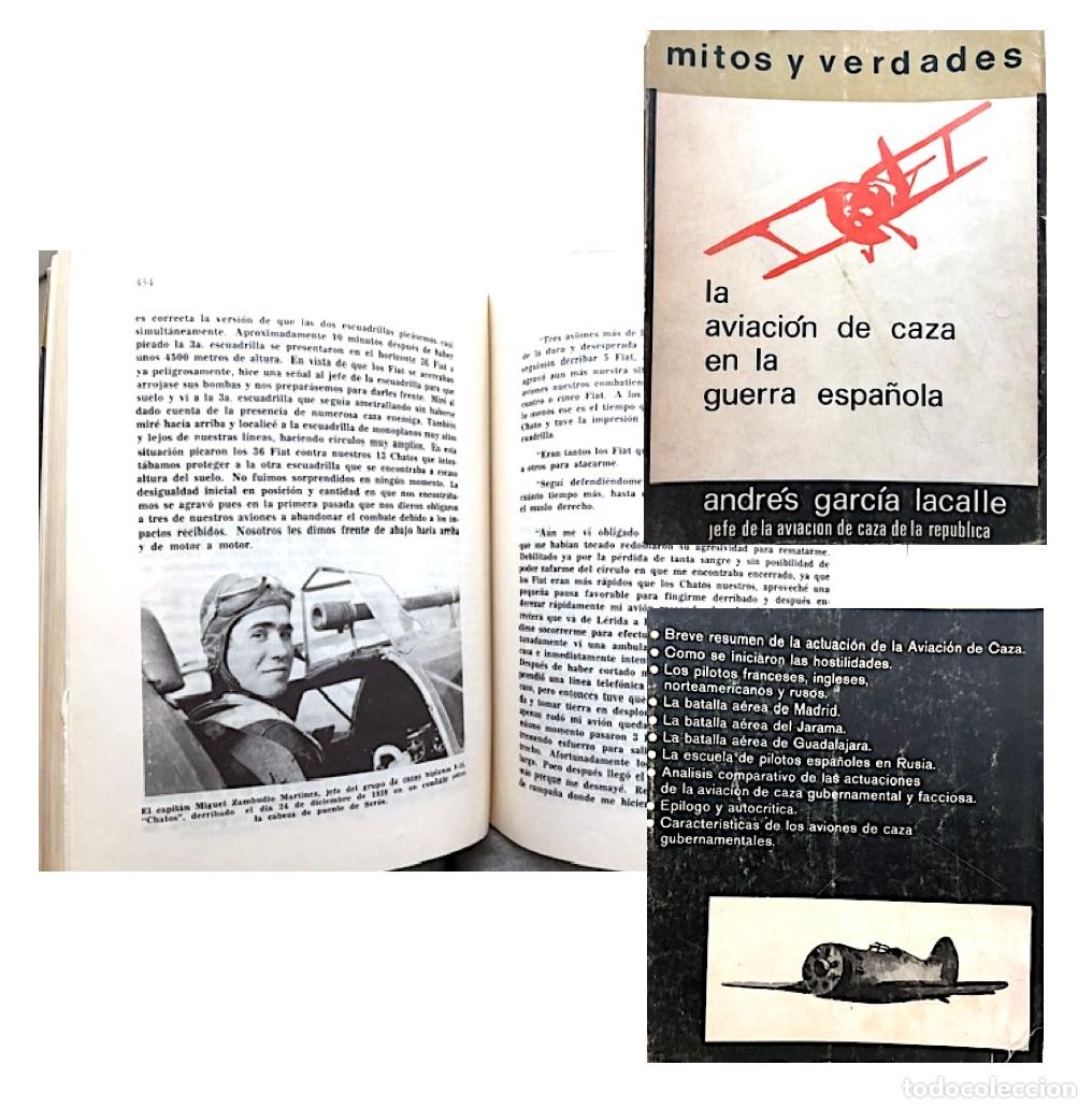 Libros de segunda mano: Garc&iacute;a Lacalle : Mitos y verdades: La aviaci&oacute;n de caza en la guerra espa&ntilde;ola (Mexico, 1973
