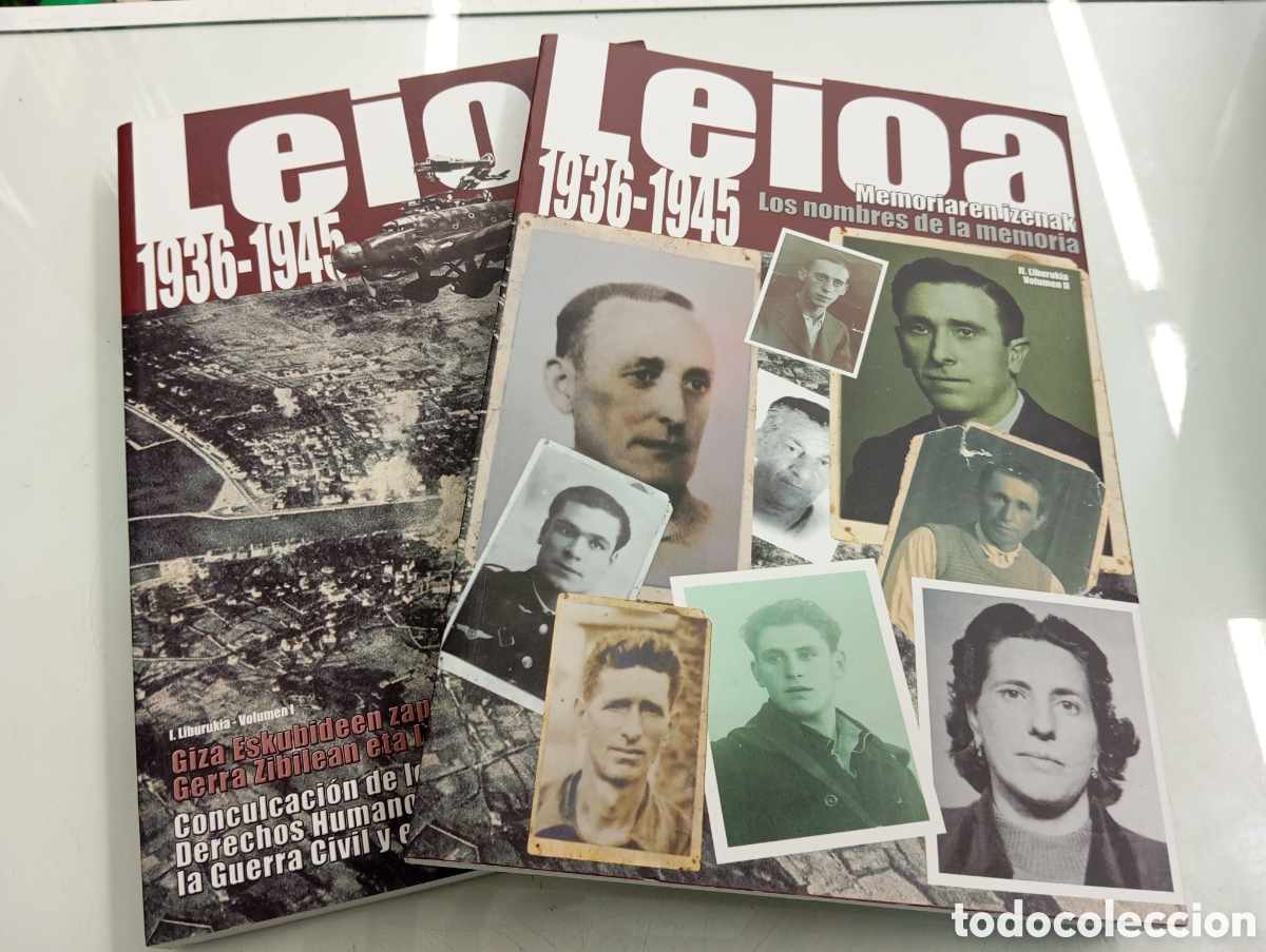 Libros de segunda mano: LEIOA 1936-1945 Conculcacion Derechos Humanos Guerra Civil / Nombres Memoria 2 VOLS PAIS VASCO NUEVO