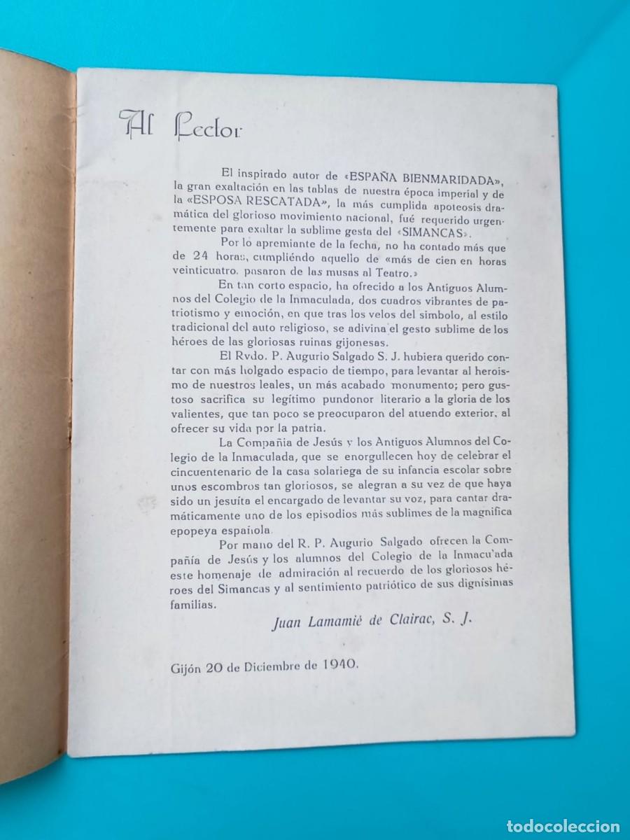Libros de segunda mano: Forja de h&eacute;roes (cuartel de Simancas). Augurio Salgado S. J. - Foto 2