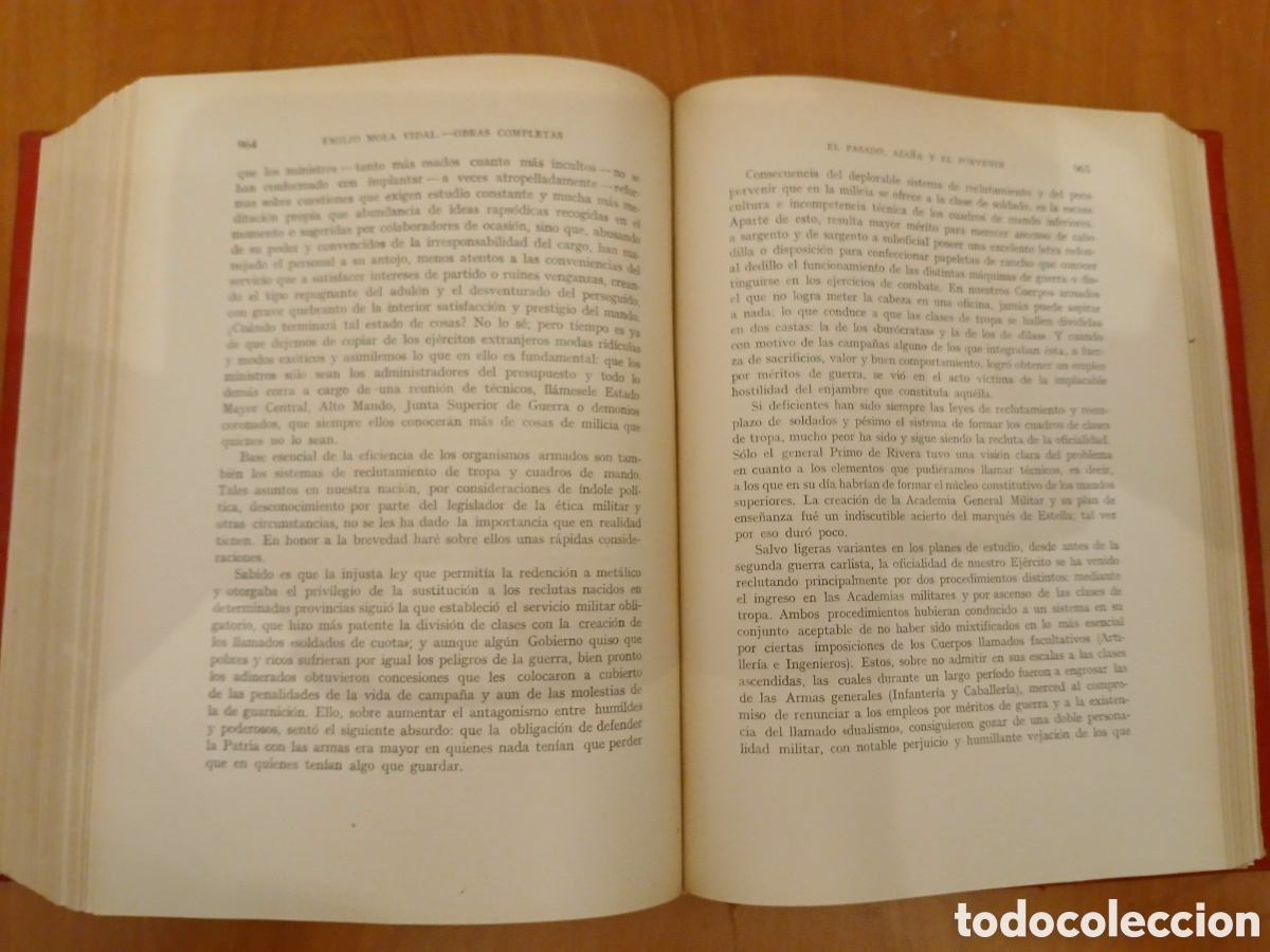 Libros de segunda mano: Obras Completas. Emilio Mola Vidal. - Foto 9