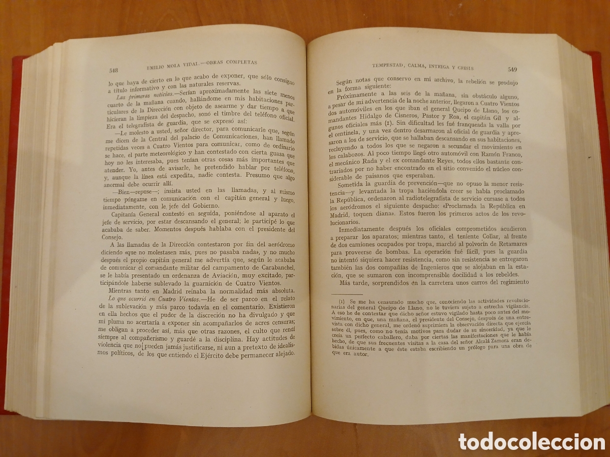 Libros de segunda mano: Obras Completas. Emilio Mola Vidal. - Foto 13