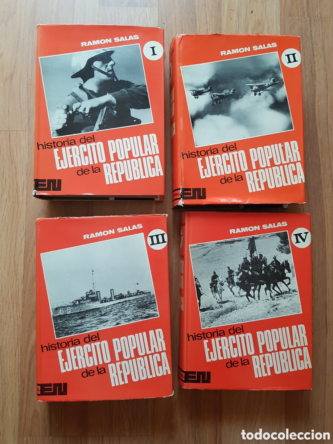Libros de segunda mano: Historia del Ej&eacute;rcito Popular de la Rep&uacute;blica.4 tomos.Completa - Salas Larraz&aacute;bal, Ram&oacute;n
