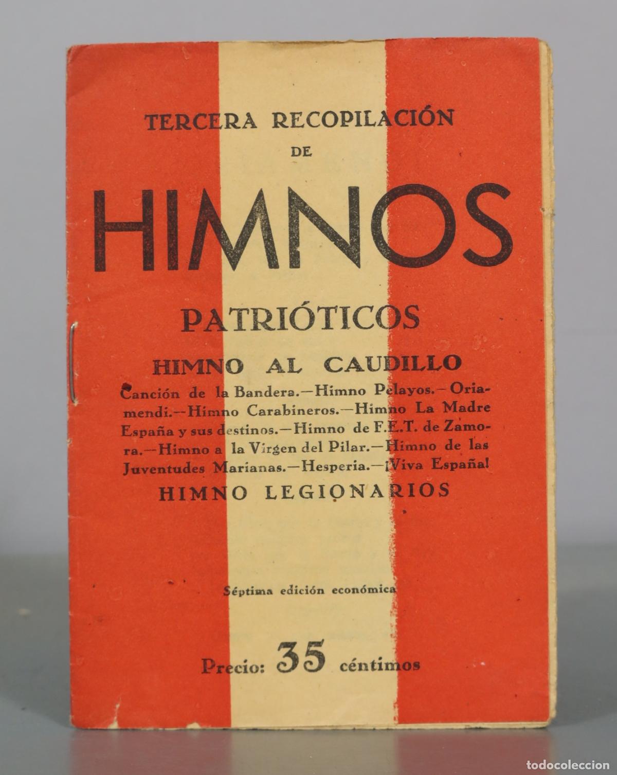 Libros de segunda mano: Tercera Recopilaci&oacute;n de Himnos Patri&oacute;ticos
