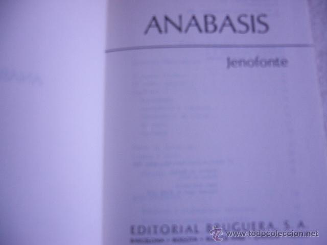 Libros de segunda mano: Anabasis Jenofonte - Foto 1