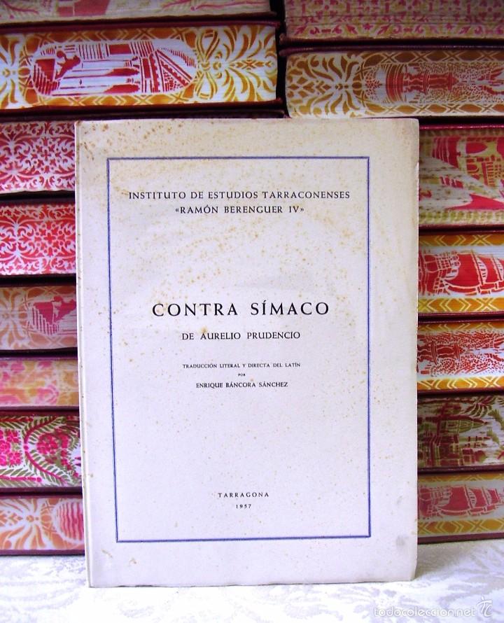 Libros de segunda mano: CONTRA SIMACO  .  Autor :  Prudencio, Aurelio - Foto 1