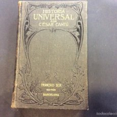 Libros de segunda mano: HISTORIA UNIVERSAL CÉSAR CANTÚ TOMO IX